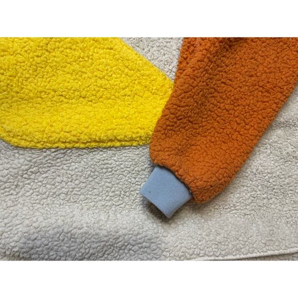 Inside Color Block Cozy Hooded Wearable Blanket Cardigan Large Y2K Maximalist - Picture 13 of 13